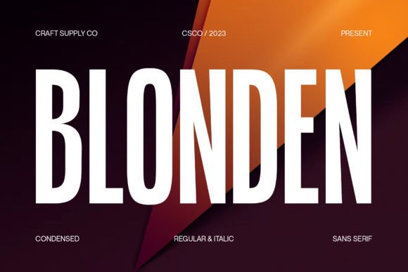 Blonden Typeface: A Modern Sans Serif for Professional Branding
