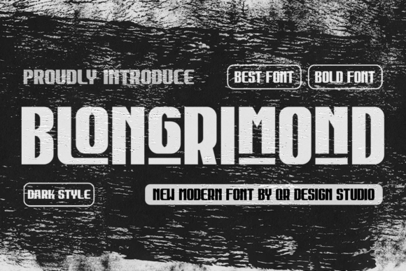 Blongrimond Typeface Review: Bold Sans Serif for Brand Identity