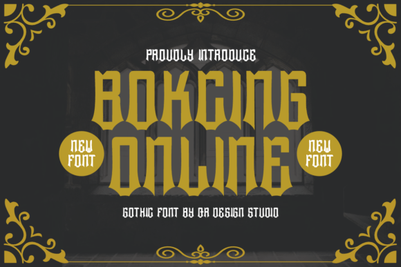 Bokcing Online: A Bold Blackletter Typeface for Editorial Design
