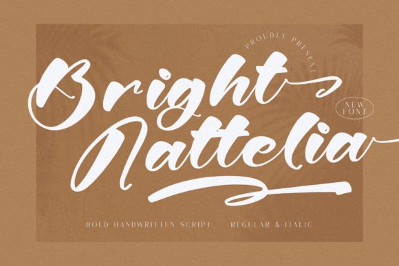 Bright Nattelia: A Premium Script Font for Polished Brand Identity