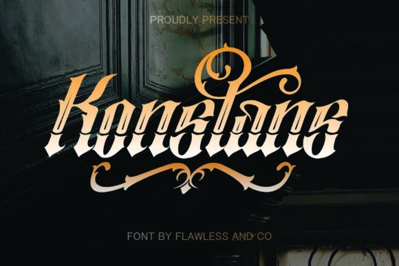Constans: The Premium Blackletter Typeface for Bold Brand Identity