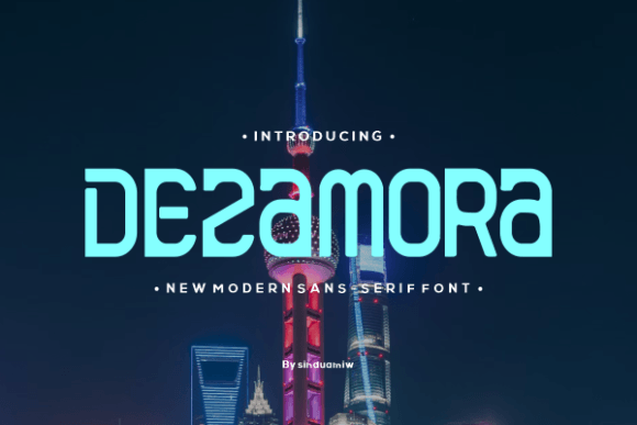 Dezamora: The Bold Sans Serif Typeface for Handmade Brands