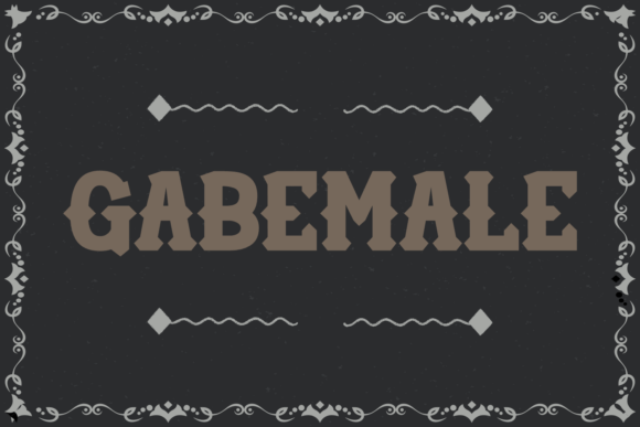 Gabemale: A Bold Blackletter Typeface for Editorial Design