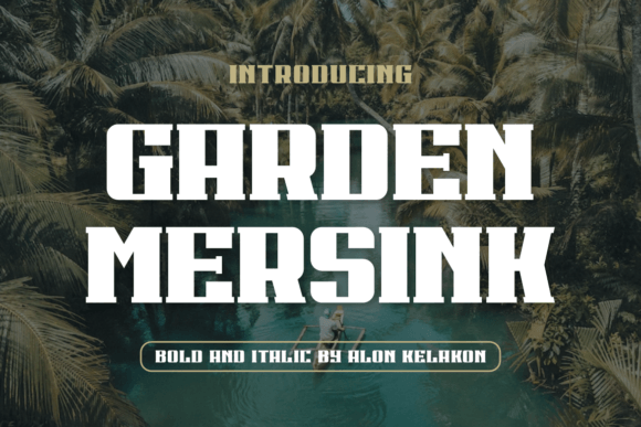 Garden Mersink: A Bold Sans Serif Typeface for Modern Branding