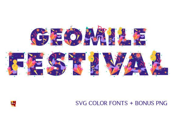 Geomile Festival: The Bold Color Font for Vibrant Campaigns