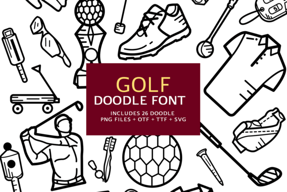 Golf Doodle: The Perfect Sporty Typeface for Crafters and Sellers