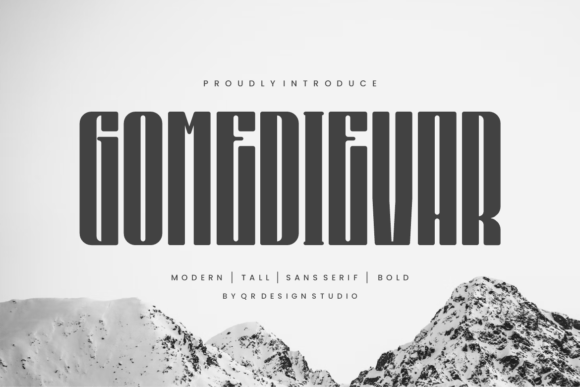 Gomedievar: The Bold Sans Serif Font for Modern Digital Branding