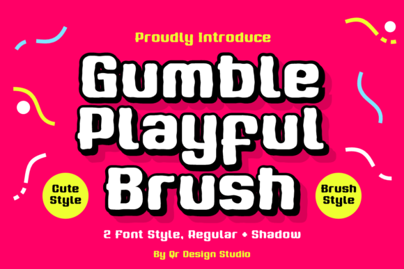 Gumble Playful Brush: A Bold Display Font for Editorial Design