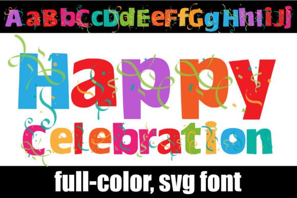 Happy Celebration: The Color Font That Brings Life to Your Brand