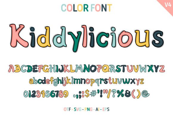 Kiddylicious V4: The Playful Typeface for Engaging Kids’ Campaigns