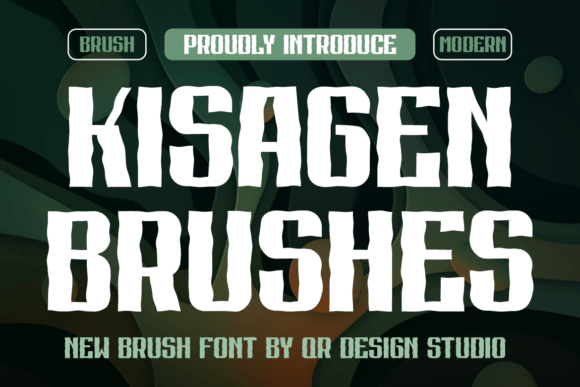 Kisagen Brushes: A Bold Typeface for Standout Brand Identity