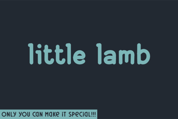 Little Lamb: A Bold Sans Serif for Consistent Brand Identity