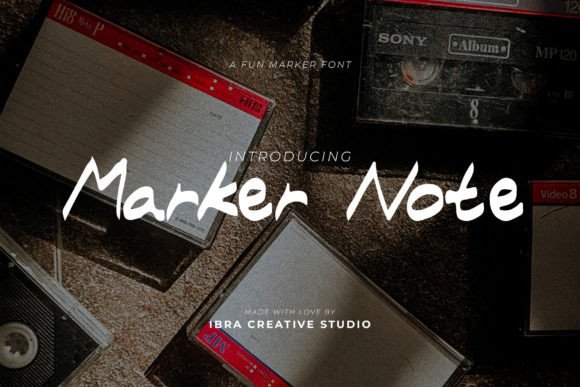 Marker Note Typeface: Elevate Campaign Visuals with Playful Typography