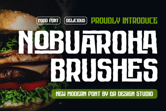 Nobuaroha Brushes: The Bold Display Typeface for Handmade Branding