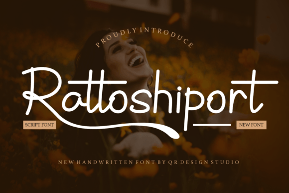 Rattoshiport: A Bold Script Font for Editorial Branding