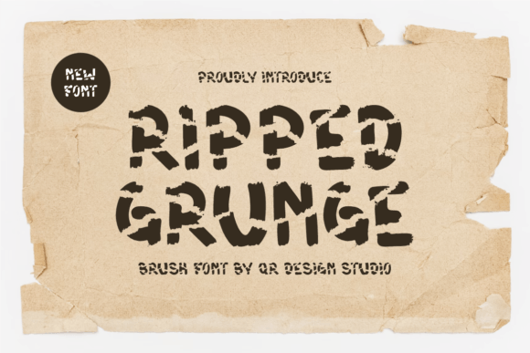 Ripped Grunge Font Review: A Bold Display Typeface for Web Design