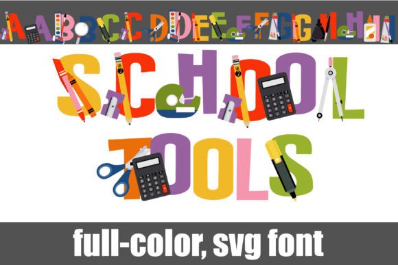 School Tools: A Bold Display Typeface for Editorial Design