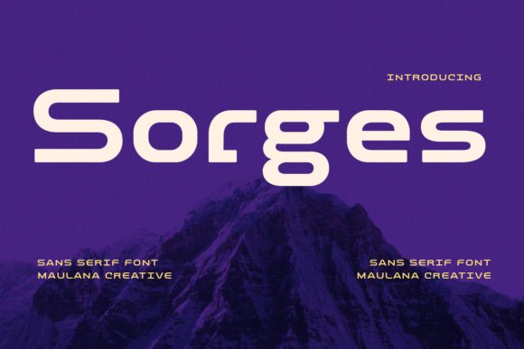 Sorges Typeface Review: Elevating Digital Campaigns with Bold Futuristic Typography