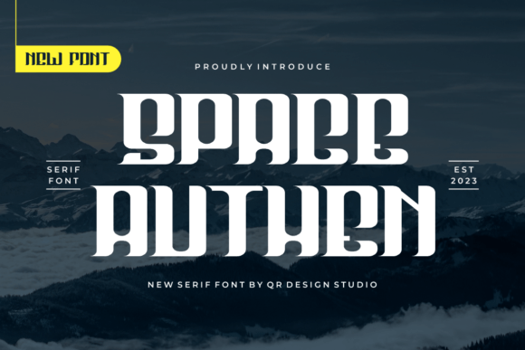 Space Authen: The Bold Serif Font for Editorial Excellence