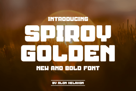 Spiroy Golden: A Bold Sans Serif Choice for Modern Web Design