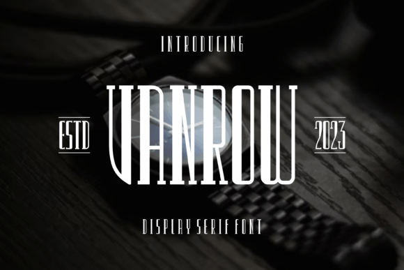 Vanrow: A Bold Serif for Polished Small Business Branding