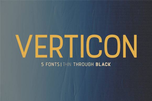 Verticon: The Modern Sans Serif Typeface for Digital Experiences