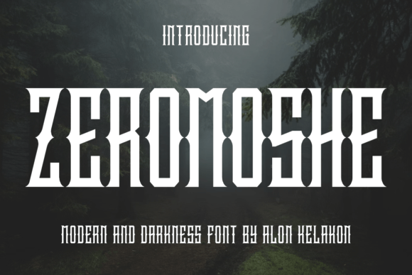 Zeromoshe: Bold Blackletter Fonts for High-Impact Campaigns