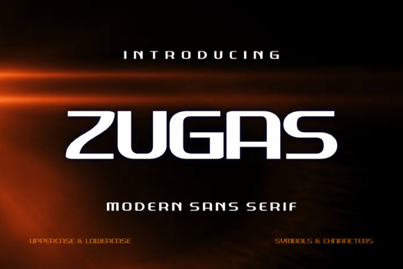 Zugas: The Bold Sans Serif Typeface for Polished Brand Identity